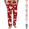 Gestreepte Pyjamabroek Nachtkleding Casual Trekkoord Elastische Taille Broek Comfortabel Rechte Yoga Losse Broek