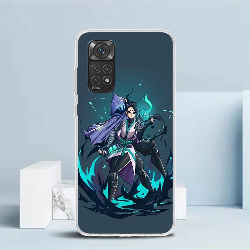 

Valorant Sage Phone Case For Xiaomi Redmi Note 15 14 14S 13 12S 12 Pro Plus 11S 11 11T 11E 10S 10 + Soft TPU Back Cover Redmi No Note 15 Pro Plus