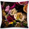 Beautiful Flower Pattern Pillowcase Square Car Sofa Cushion Pillowcase
