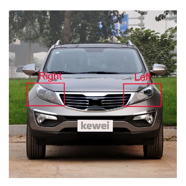 For Kia Sportage R 2009 2010 2011 2012 2013 2014 Headlight Cover Headlamp Lampshade Lampcover Head Lamp Light Glass Lens Shell