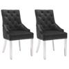 Day and Night - Day and Night Dining Chairs 2 Units of Black Velvet