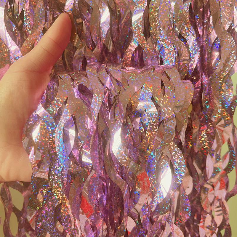 New Ceramic Scimitar S-Shaped Party Tinsel Garland Curtain