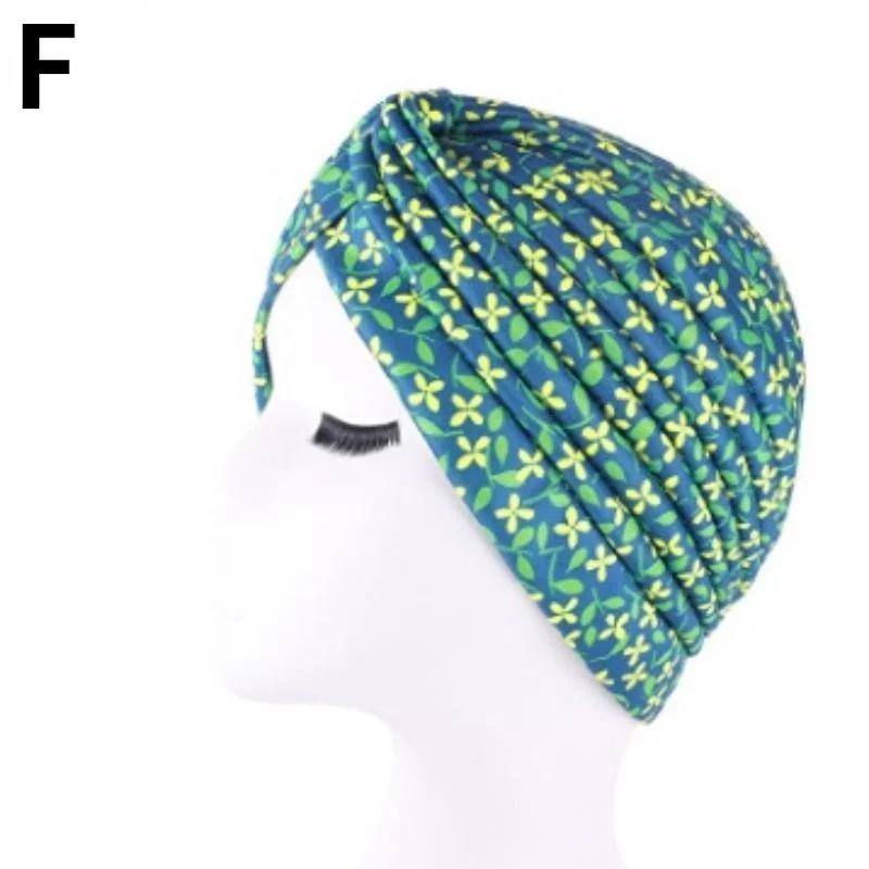 

Женская шапка с цветочным узором и рюшами для химиотерапии, шапка-бини, шарф, тюрбан, повязка на голову, вязаная шапка, аксессуары для борьбы с выпадением волос