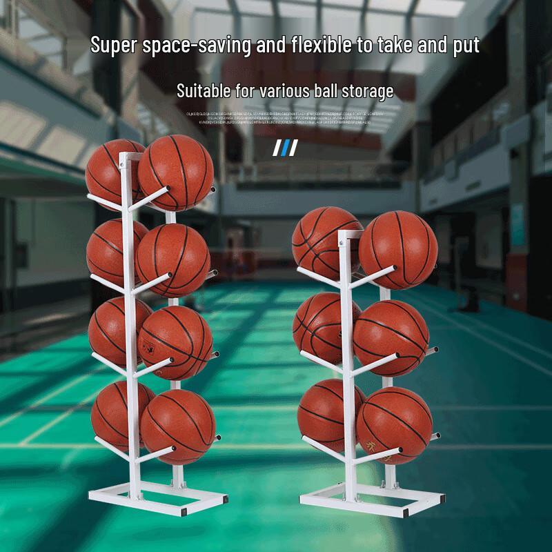 Kanglangte 3-Tier Double-Sided Sports Ball Storage Rack
