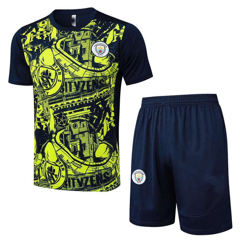 Football Training Jersey 2425 Riyadh Chelsea Barcelona Paris Real Madrid Arsenal Jersey Short-Sleeved Set