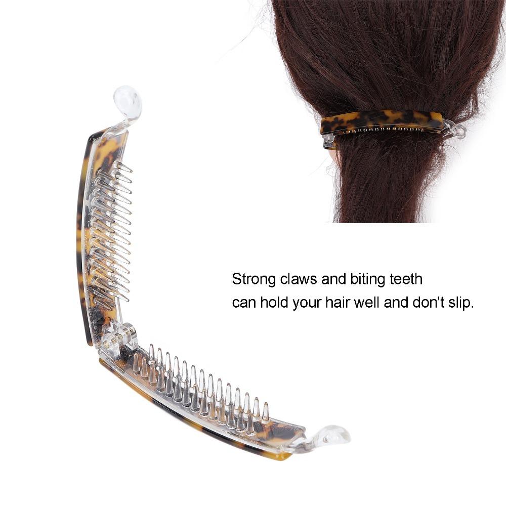 Strong Claws Banana Clip Tortoiseshell Nonslip Hair Clip Volumizing Hair Banana Barrette For Women