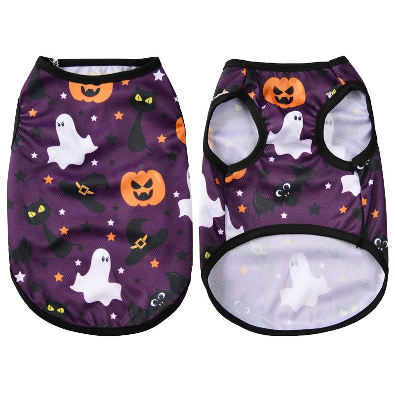 Pet Halloween Summer Vest: Spider, Devil, Pumpkin Designs