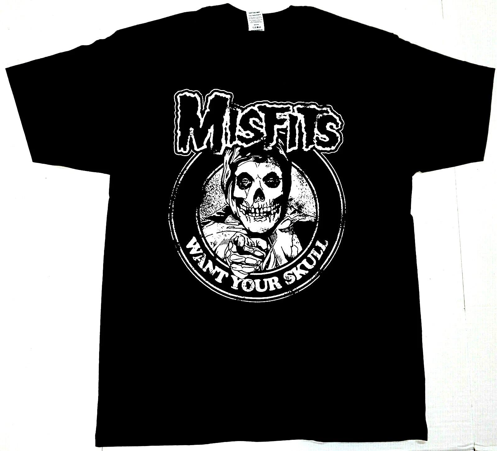 The MISFITS T-shirt Want Your Skull Fiend Skull Danzig Horror Punk Tee Men s New M
