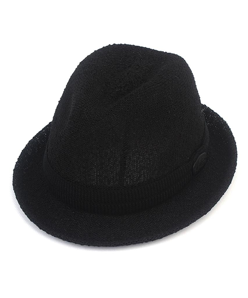 Yunibeosyeolkemiseuteuli Punk Black Knit Fedora