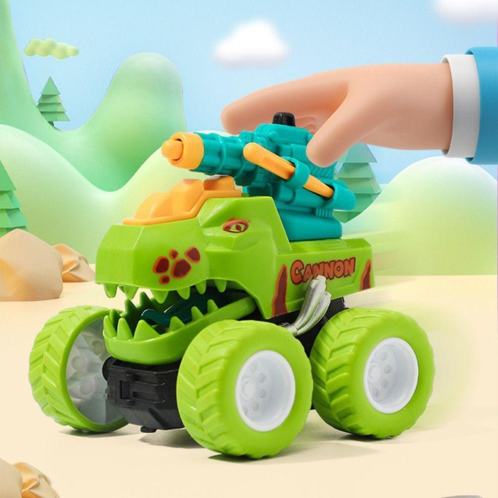 Inertial Sliding Inertia Dinosaur Car Cartoon Design Deformation Car Toy Interactive Game