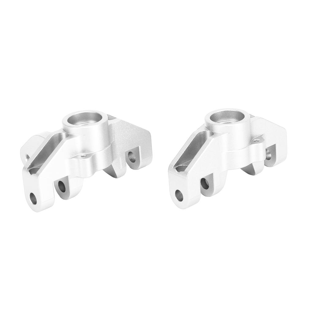 2pcs RC Steering Cup Professional Aluminum Alloy Steering Cup for LOSI Hammer Rey U4 Rock Racer 1 10 RC Car Silver