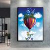 Diamond Painting Hot Air Balloon Embroidery Cross Stitch Rhinestone Home Decor