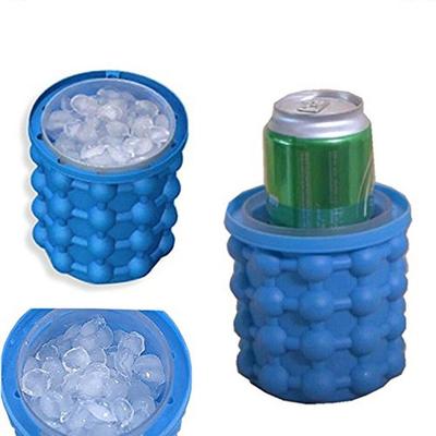 Velký silikonový kbelík na led a výrobník ledových kostek pro venkovní pikniky