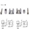 2Set Guitar String Trees String Retainer Guides With Spacer Screw With Strat Tele Style Electric Guitar Bass Parts Replacement