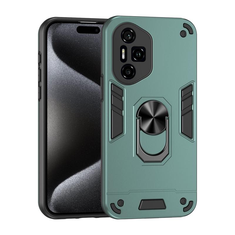 Armor Magnetic Holder Ring Shockproof Case For Honor 300 Ultra Honor 300 Pro Honor300 5G Camera Lens Protect Cover