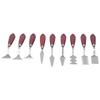 9Pcs Palette Knife Shaped Wooden Handle Oil Painting Pallet Art Spatula Mixing Acrylic Scraper