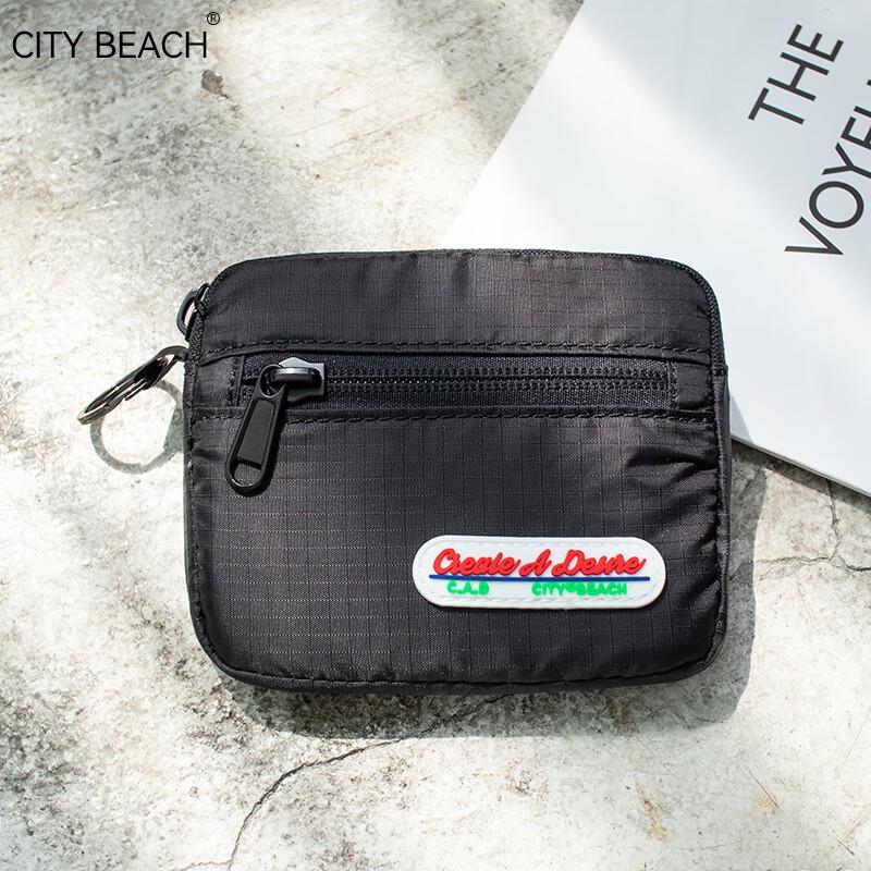 CITY BEACH Fabric Coin Purse & Mini Card Holder