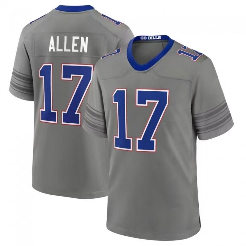 Buffalo Bills NFL Jersey 17 Josh Allen Embroidered Football Uniform Men Fans
