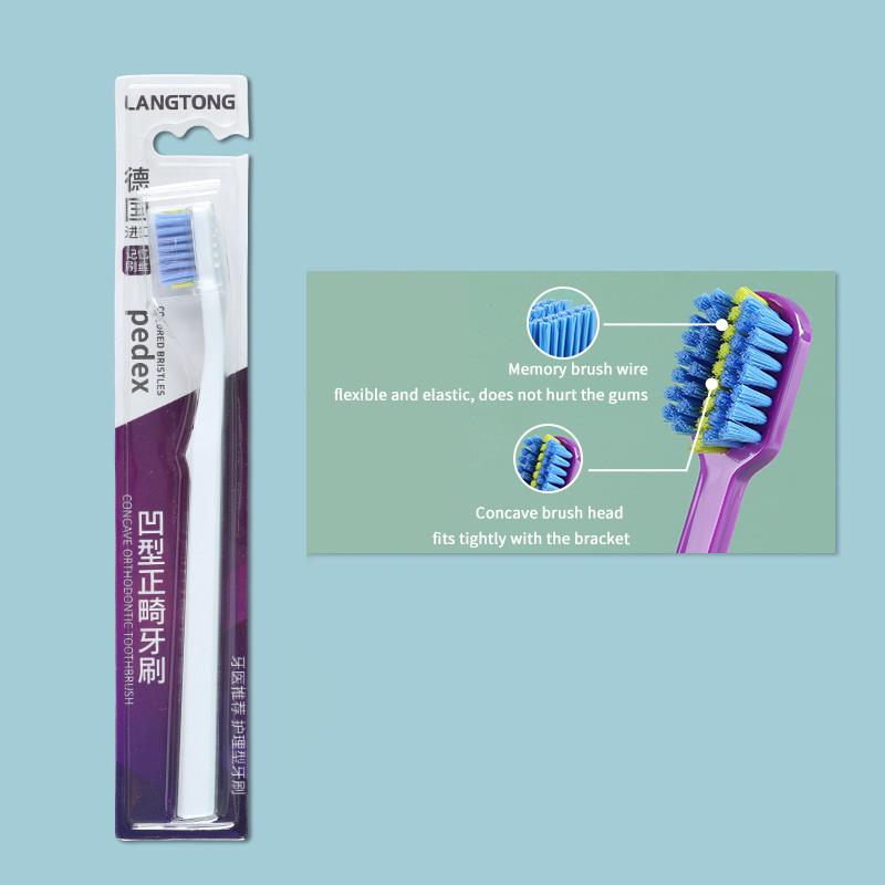 1/3 Pcs Deeply Clean Orthodontic Braces Adult Orthodontic Toothbrushes Dental Soft Toothbrush With Dust Cover