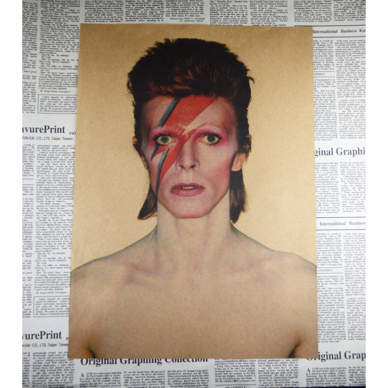 

David Bowie Retro Rock Band Poster - Free Shipping White card paper (non-adhesive) 30*42 cm