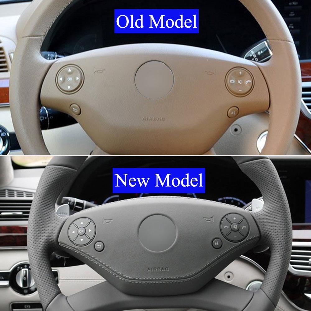 W221 W216 Auto Multifunktions Schwarze Lenkrad Druckknopf Abdeckung Tasten Für Benz S CL Klasse S280 S300 S350 S400 S600 2006