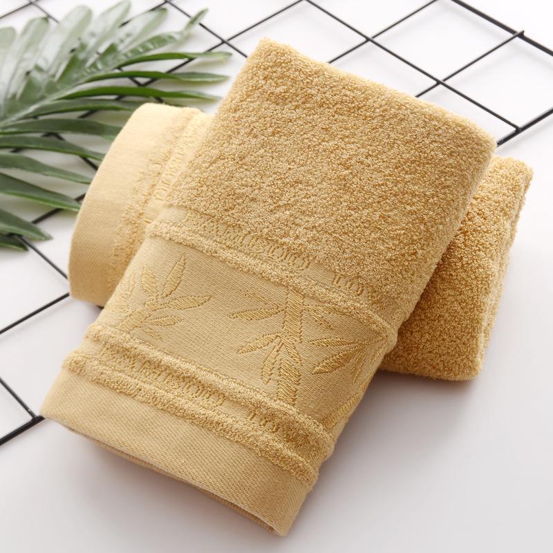 Plain Bamboo Forest Soft Water-absorbing Jacquard Cut-off Small Towel for Children