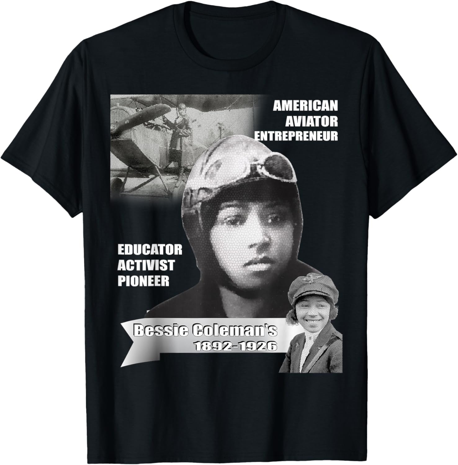 Bessie Coleman Dark T-Shirt S разноцветный