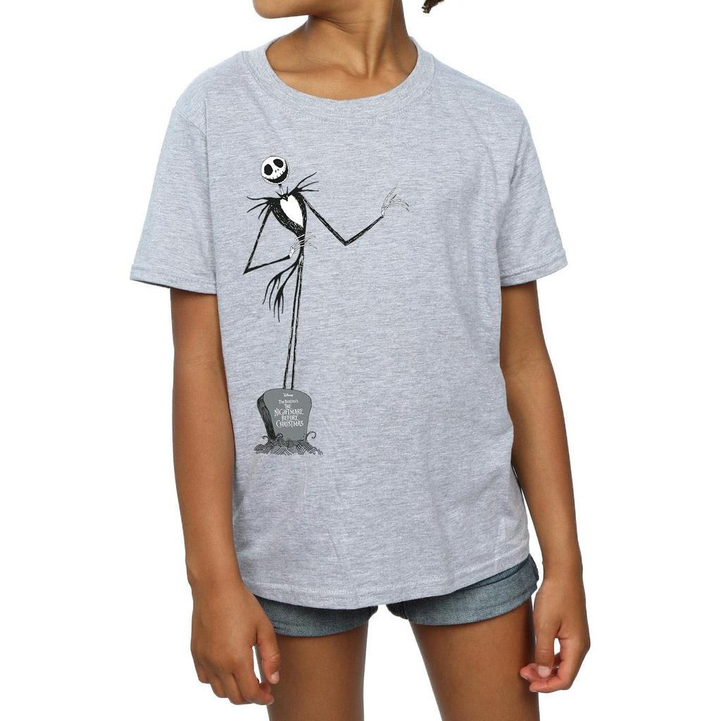 Disney Mädchen-T-Shirt „Nightmare Before Christmas Jack Pose“ aus Baumwolle