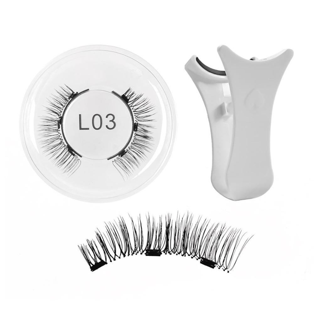 

1 шт. Магнитный набор ресниц - Магнитные накладные ресницы без клея