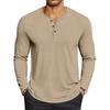 Men's Casual Solid-Color Oversized  Long-Sleeve Top