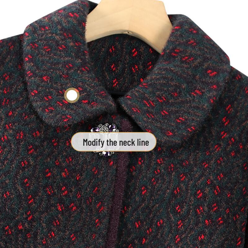 SIFONE Elegant Faux Mink Velvet Winter Coat