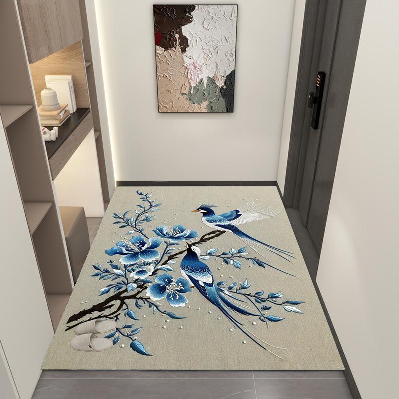 Chinese Style Floor Mat Entrance Door Entrance Foyer Foot Mat Anti Slip Carpet Door Mat Entrance Door