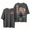 Demon Slayer Anime T-shirt for Men and Women Summer Casual Loose Retro Hip Hop Street Style Men's Style Clothing