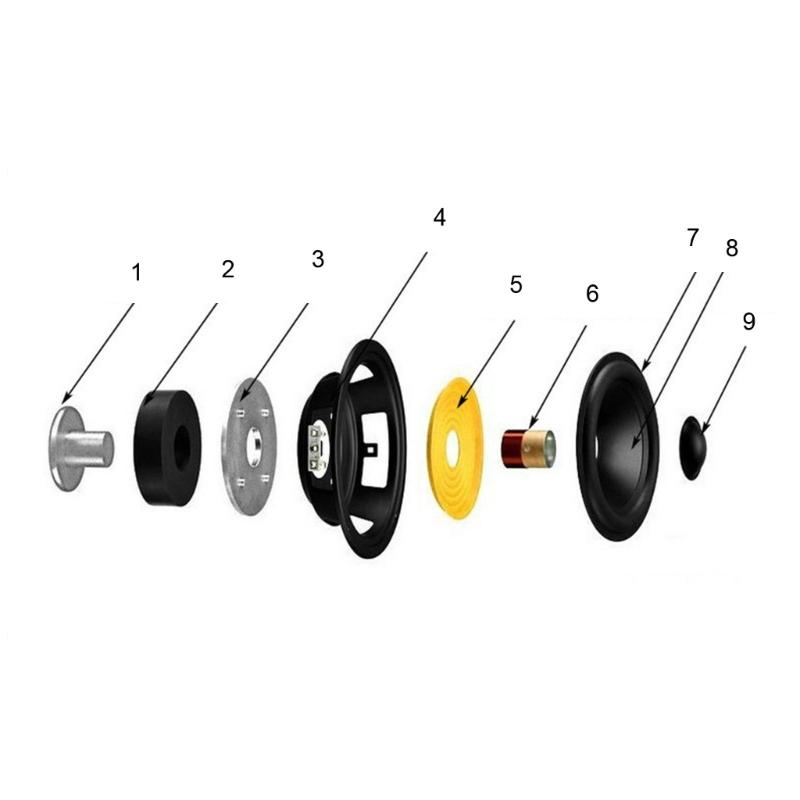 4 Inch Subwoofer Bass Speaker Carbon Fiber Cone Woofer Speaker 4/8 OHM 40W Low Frequency For Home Car Audio Unit 1PC