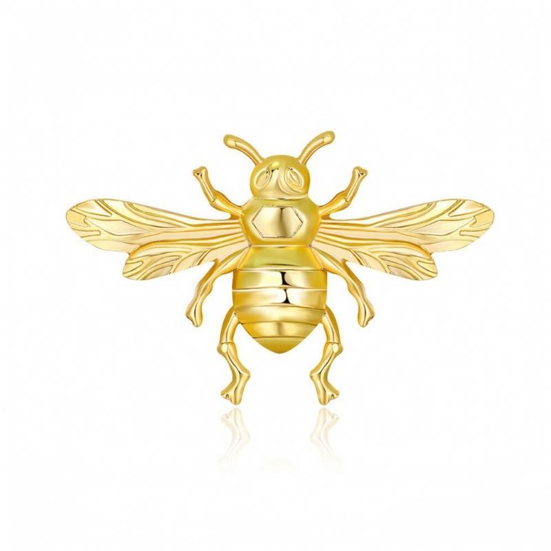 Decorative Insect Brooch Pin with Alloy Body for Coat Lapel Cardigan and Bag Accent, Single Jewelry Accessory Wear