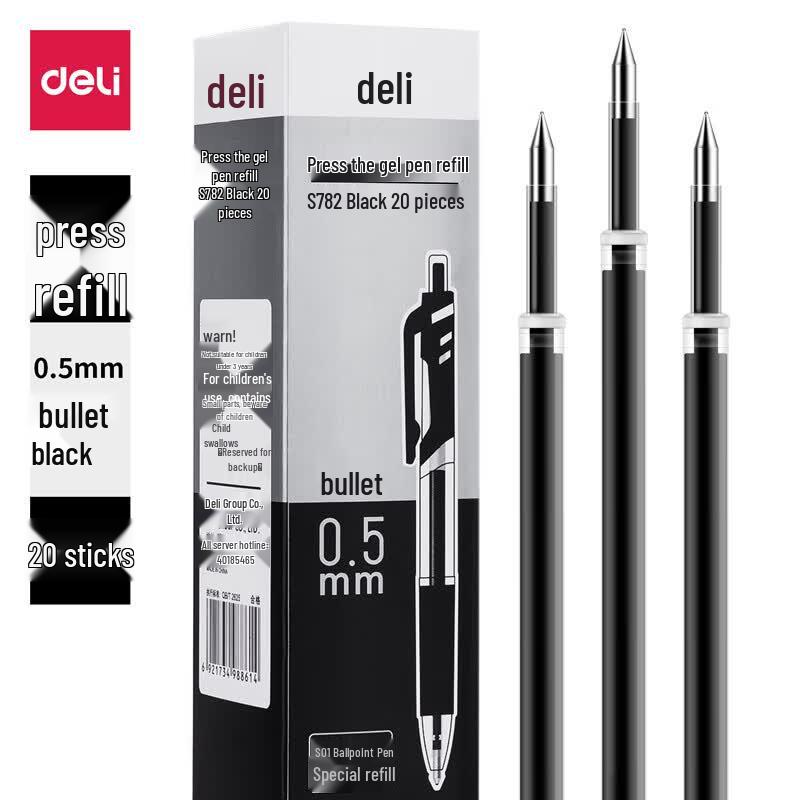 Deli Retractable Gel Pen Refill 0.5mm