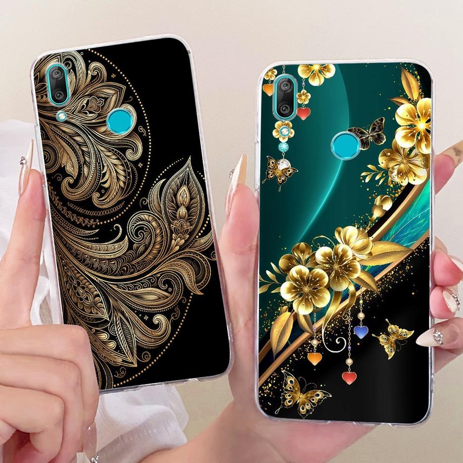 For Huawei Y7 Prime 2019 Case DUB-LX3 Cute Lion Fashion Painted Cover Soft Slim Phone Case For Huawei Y7 Pro 2019 Y 7 2019 Shell