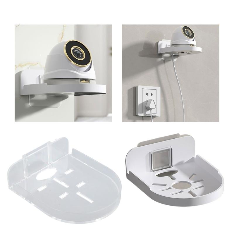 Adhesive Wall Mounted Security Camera Bracket No Drilling Surveillances Camera Holder Shelf for Baby Monitors,Speakers