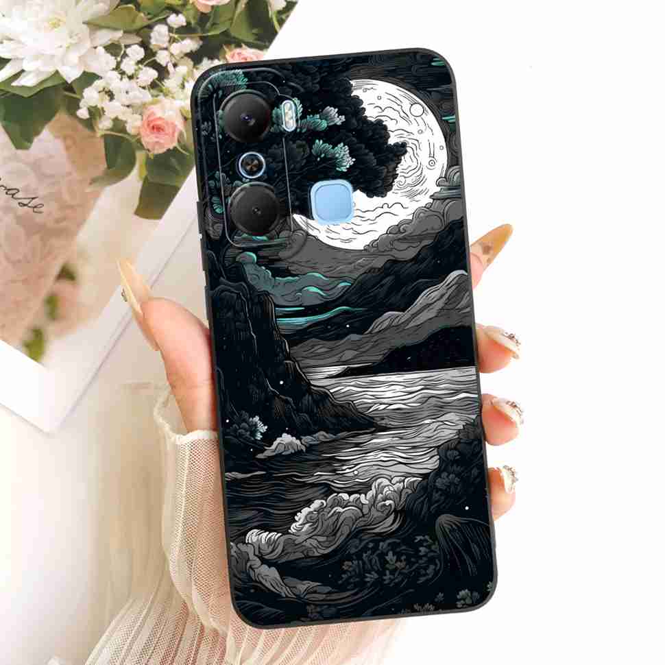 For Infinix Hot 12 Pro X668C Case Silicone Back Cover Full Protection For Infinix Hot 12Pro 6.6" Popular Patterns Phone Casing