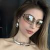 Fashion Y2k Frameless Sunglasses Steampunk Metal Rimless Oval Sunglasses Classic Gradient Trendy Fashion Sunglasses Outdoor