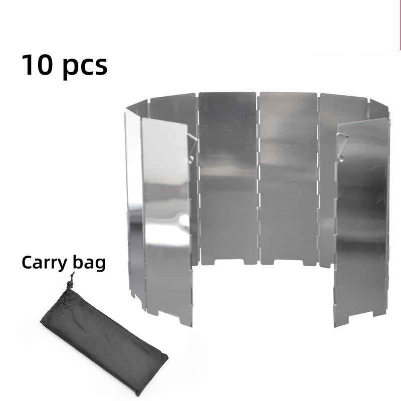 Outdoor Gas Stove Windshield Foldable Gas Camping Burner Survival Accessories Camper Supplie Folding Outdoor Stove Windscreen
