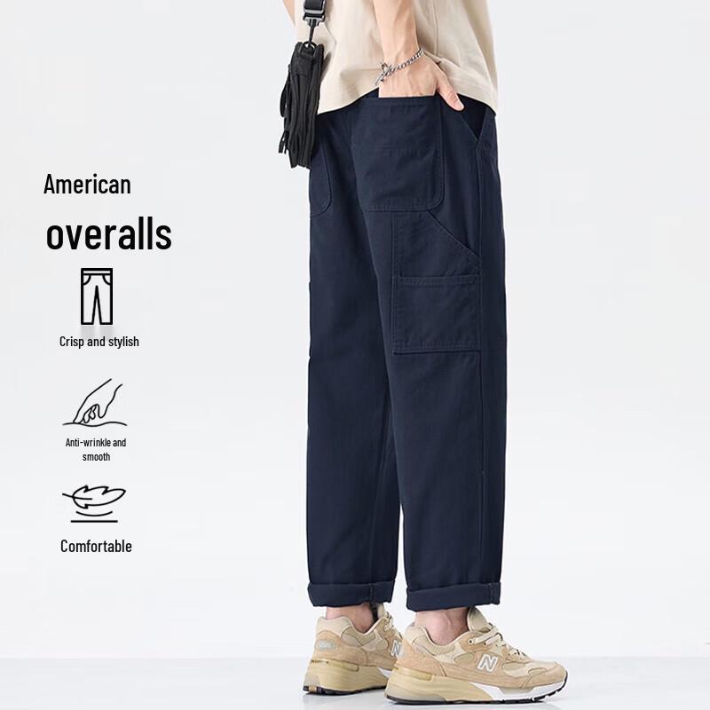 

MONPOC Men s Japanese Style Relaxed Cargo Pants XL