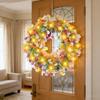 Spring And Summer Floral Wreath Door Hanging Simulation Artificial Floral Wreath Decoration Door Hanging