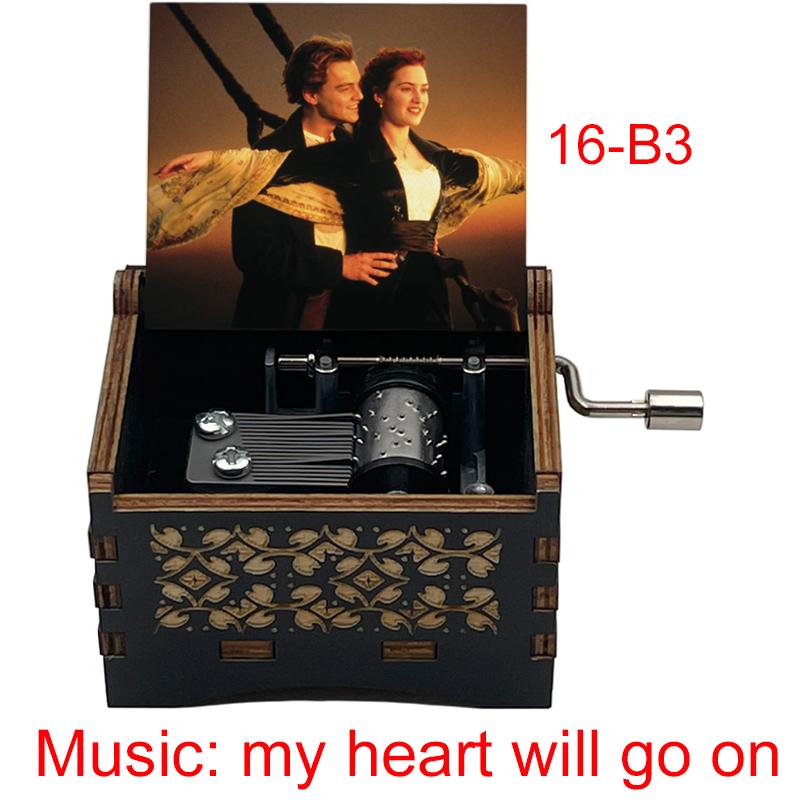 Titanic Classic Love Romantic Movie My Heart Will Go On Wooden Music Box 18 Note Melody Couple Girlfriend Anniversary Gift 3