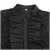 2021 European & American Men's Solid Color Steampunk Retro Stand Collar Coat