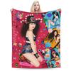 Warm Blankets Child Decorative Chappell Roan Star Throw Blanket  Flannel Bedspread For Couch Bed Graphic Sofa Bed Cover
