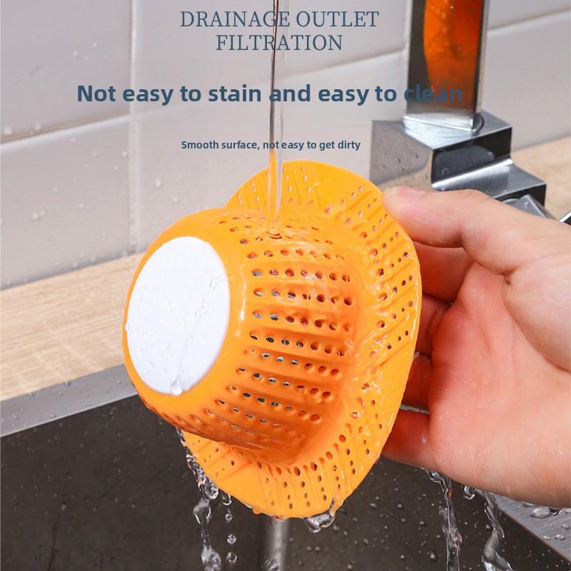 1PCS Floor Drain Silicone Filter Wash Basin Anti-clogging Hair Blocker Bathtub Drain Hair Blocker