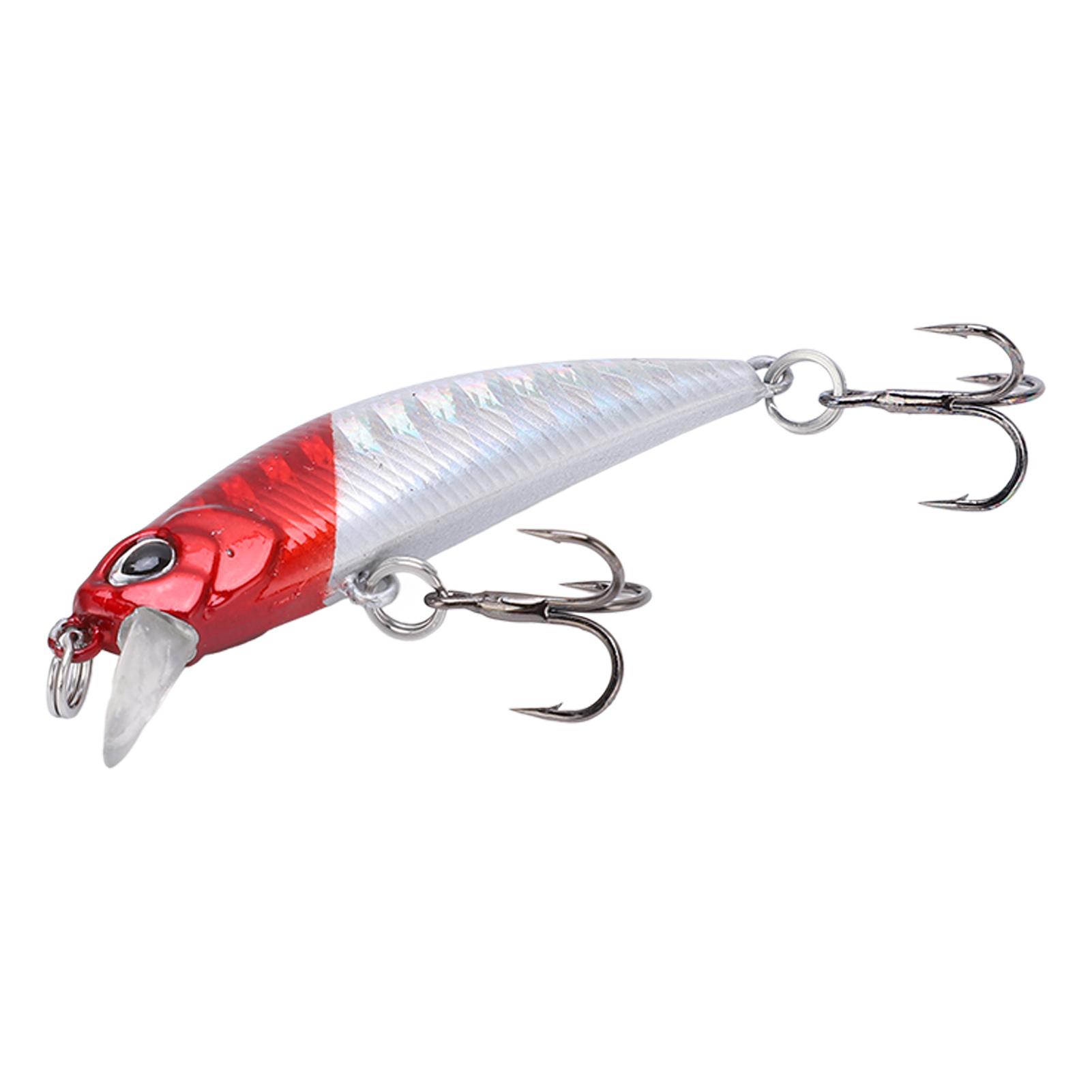 

5cm Hard Artificial Minnow Fishing Bait 3D Lifelike Eyes Floating Wobbler Fishing Lures#4