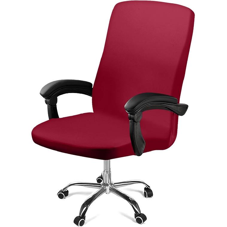 Tallew Office Chair Cover Stretchable Computer Universal Chair Seat Covers Removable Desk Chairs Slipcovers Washable Office Cushion Backrest for