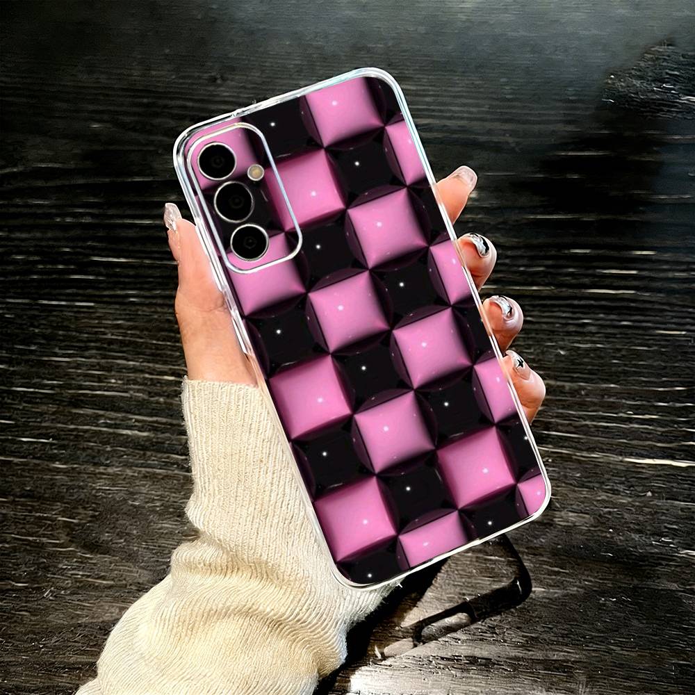 3D Inflated Design   Phone Case For SamsungA10,12,20,21S,30,31,40,50,51,52,70,71 Transparent Cover Samsung a714g
